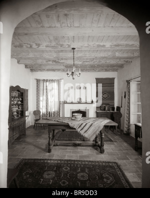 1920s interno spagnolo messicano il salotto di stile Foto Stock