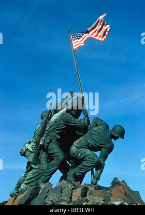 Anni Cinquanta MARINE CORPS MEMORIAL STATUA ARLINGTON Virginia STATI UNITI D'AMERICA Foto Stock