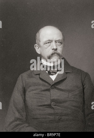 Otto Eduard Leopold von Bismarck, 1815 e 1898. Prussian-German statista, Primo cancelliere dell'impero tedesco. Foto Stock