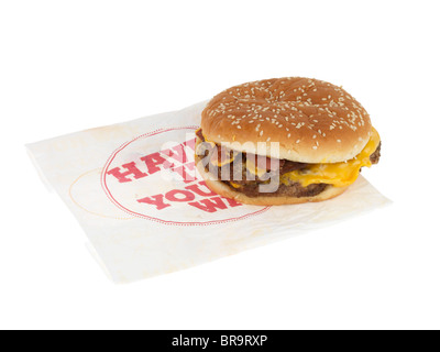 XL doppio Bacon Cheeseburger Foto Stock