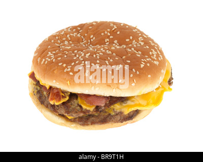 XL doppio Bacon Cheeseburger Foto Stock