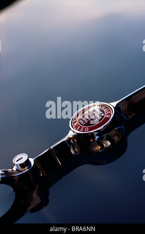 Jaguar XK 150 Jaguar XK150, dal 1958-61 Le Mans vincere il badge Foto Stock