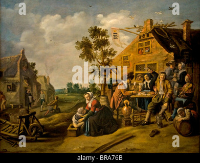 Società per il Crown Inn Jan Miense Molenaer 1630 Paesi Bassi Paesi Bassi Foto Stock