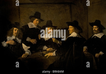 Paesi Bassi Frans Hals 1582-1666 Pittura Regents dell St Elisabeth Hospital Haarlem 1641 Foto Stock