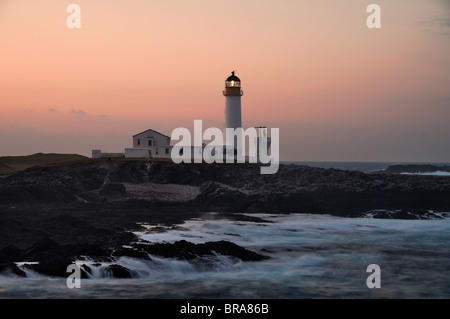 Fair Isle Sud faro (l'ultimo faro presidiato in Scozia) Foto Stock