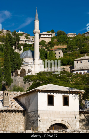 La vecchia città in rovina di Pocitelj, Bosnia Erzegovina, Europa Foto Stock