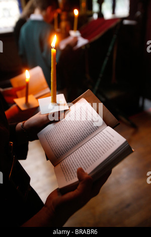 La settimana di Pasqua in Saint Serge chiesa ortodossa, Parigi, Francia, Europa Foto Stock