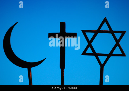 Simboli religiosi, Parigi, Francia, Europa Foto Stock