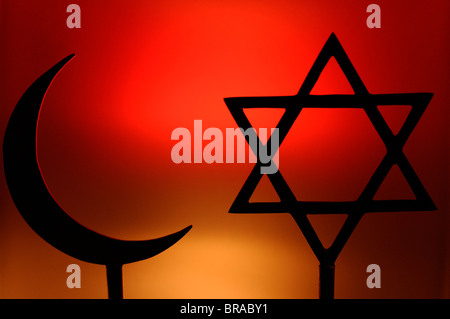 Simboli religiosi, Parigi, Francia, Europa Foto Stock