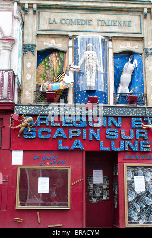 La Comedie Italienne, Rue de Gaite, Montparnasse, Parigi, Francia Foto Stock