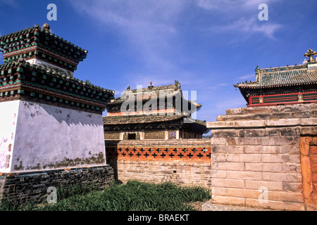 Famoso Erdene Zuu monastero 1586 in Mongolia Foto Stock