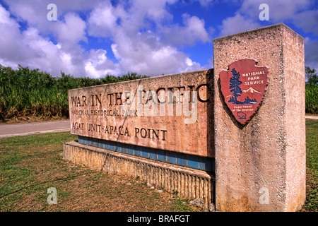 Storico militare nella Guerra del Pacifico nella seconda guerra mondiale in Guam USA Foto Stock