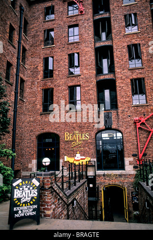 La casa natale dei Beatles Story Museum Liverpool England Foto Stock