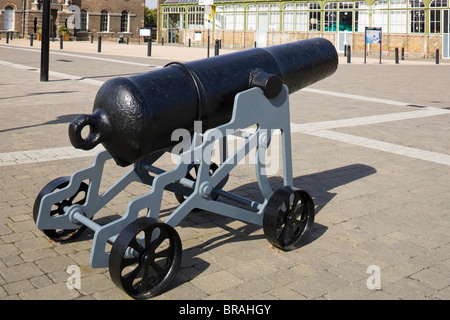 Fotografia del cannone al Regio Arsenale Woolwich Foto Stock