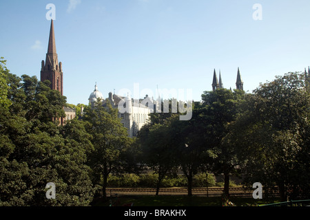 Vista su Union giardini a terrazza, Aberdeen, Scozia Foto Stock
