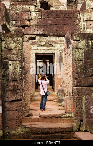 Preah Khan, Siem Reap, Cambogia Foto Stock