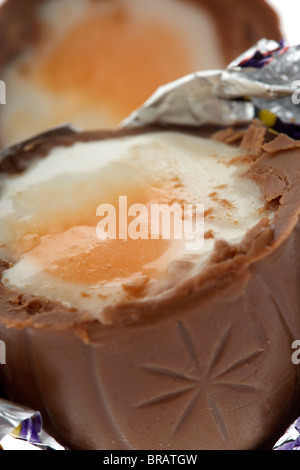A fette non confezionate cadburys uovo crema Foto Stock