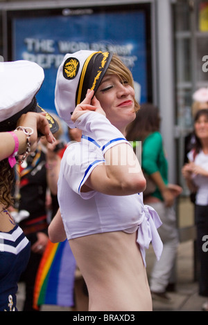Gay Pride Parade, Brighton 2009 Foto Stock