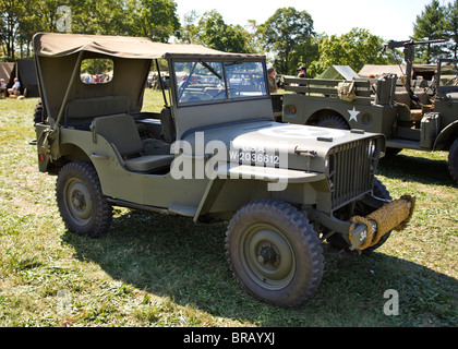 Durante la Seconda guerra mondiale era Army US Jeep Willys Foto Stock