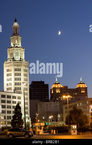 La torre elettrico e palazzo Liberty, Buffalo, New York Foto Stock