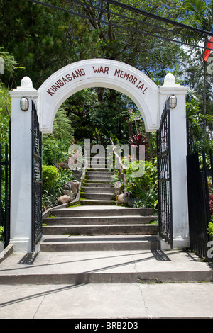 Ingresso al Memoriale di guerra a Kundasang, Sabah Malaysian Borneo Foto Stock