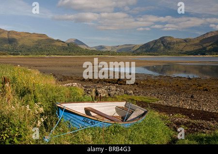 La bassa marea sul Loch na Keal sull'Isle of Mull, Argyll and Bute, Strathclyde, Scozia. SCO 6694 Foto Stock