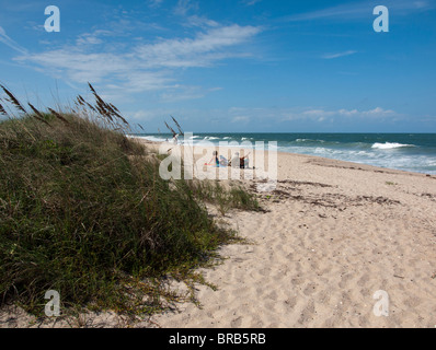 Sebastian Ingresso parco statale corre dall'Oceano Atlantico all Indian River Lagoon sulla costa orientale della Florida Foto Stock