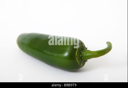 Green hot chilie pepe peperoncini rossi Foto Stock