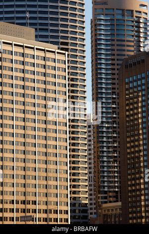 Grattacieli al Porto di Sydney, Sydney, Nuovo Galles del Sud, Australia Foto Stock