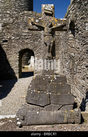 L'Irlanda contea di Louth Monasterboice sito monastico Foto Stock