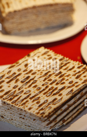 Pessah matza pane, Parigi, Francia Foto Stock