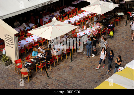 Francia, Bretagna (Bretagna), Saint Malo, caffetteria Foto Stock