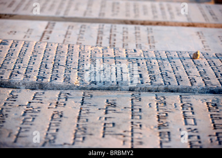 Mount of Olives cimitero ebraico, Gerusalemme, Israele Foto Stock