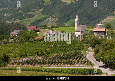 Tiso, Val di Funes (Villnoss), Dolomiti, Trentino Alto Adige, Alto Adige, Italia Foto Stock