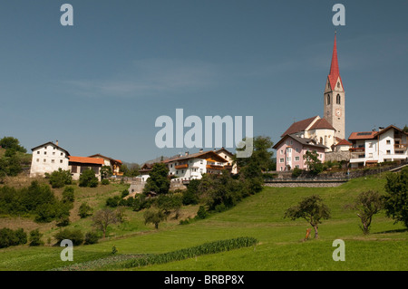 Tiso, Val di Funes (Villnoss), Dolomiti, Trentino Alto Adige, Alto Adige, Italia Foto Stock