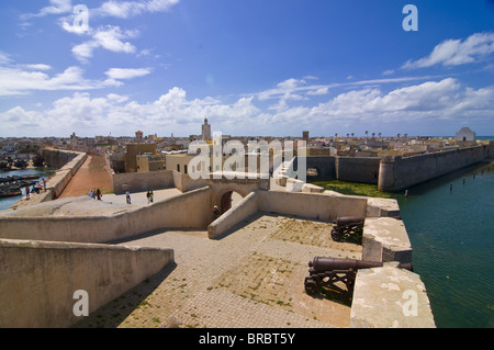 Il portoghese città fortificata di Mazagan ora chiamato El Jadida, Sito Patrimonio Mondiale dell'UNESCO, Marocco, Africa del Nord Foto Stock