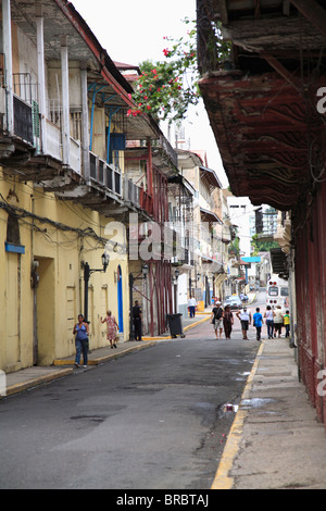 Casco Viejo (Casco Antiguo) (Città Vecchia), Panama City, Panama America Centrale Foto Stock