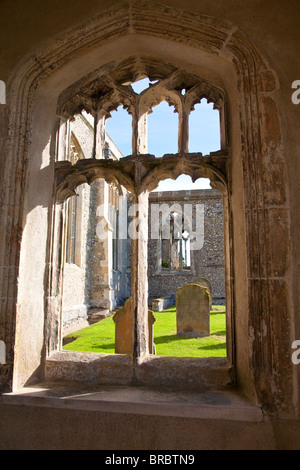 Vista dalla chiesa di St Margaret, Cley Foto Stock