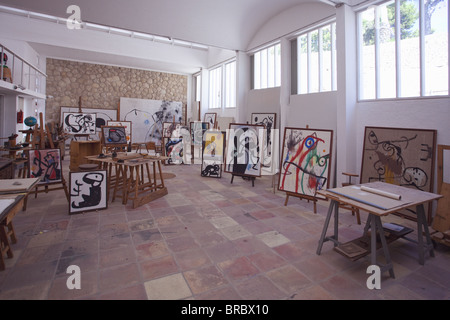 Joan Miro's studio a Fundacio Pilar i Joan Miro, Cala Major, Maiorca, isole Baleari, Spagna Foto Stock
