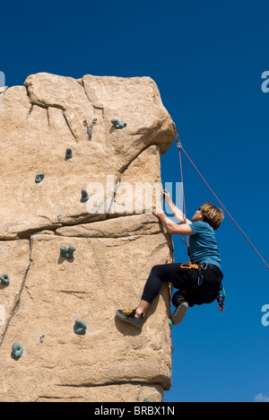 Un scalatore di ricreazione di Berlino Prenzlauer Berg di Berlino, Germania Foto Stock
