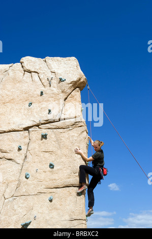 Un scalatore di ricreazione di Berlino Prenzlauer Berg di Berlino, Germania Foto Stock