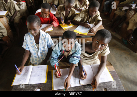 Scuola africana, a Lomé, Togo, Africa occidentale Foto Stock