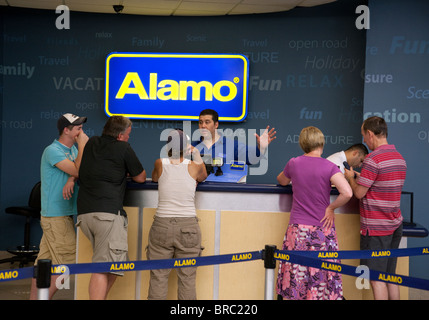 Alamo banco noleggio auto, l'aeroporto Las Vegas, Las Vegas Stati Uniti d'America Foto Stock