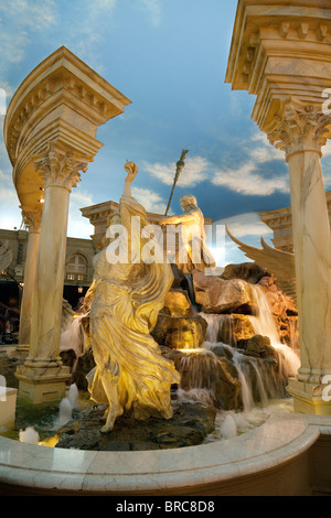 Le fontane nel Forum Shops, il Caesars Palace Hotel Las Vegas Stati Uniti d'America Foto Stock