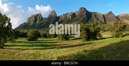 Anahola montagne, Kauai, Hawaii Foto Stock