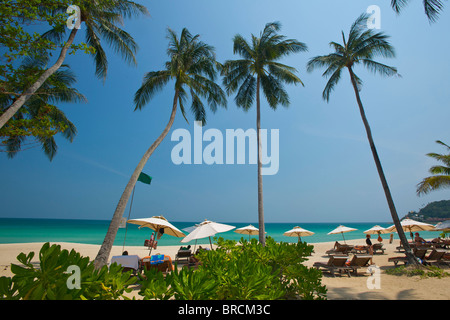 La spiaggia di Chaweng, Ko Samui, Tailandia Foto Stock