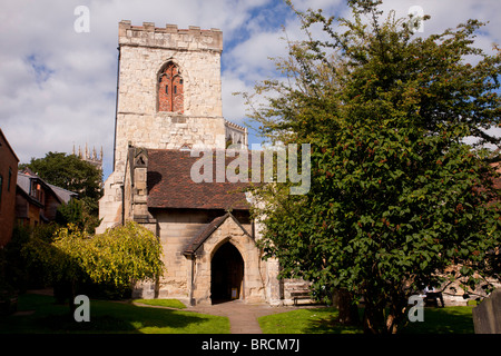 Chiesa della Santa Trinità, Goodramgate, York - un ben conservato chiesa del XV secolo. Foto Stock