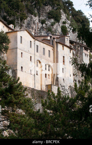 Santuario Francescano di Greccio, Greccio, Rieti, Lazio (Lazio), Italia, Europa. Foto Stock