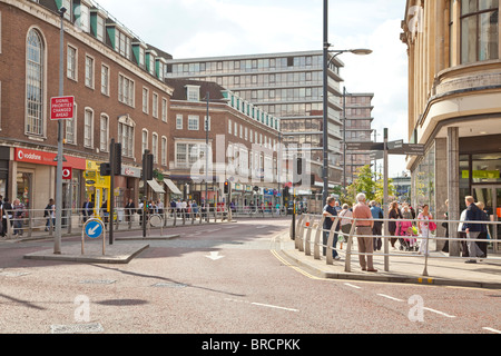 St Stephen's Street , centro città, Norwich, Norfolk, Regno Unito. Foto Stock