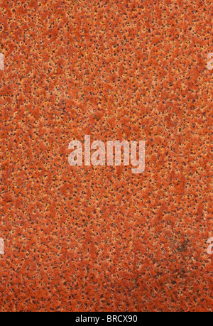 Telaio completo colpo di un arrugginito pezzo di metallo, ad alto dettaglio e texture, grande per gli sfondi nei vostri progetti Foto Stock